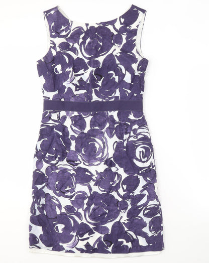 Laura Ashley Women's Purple Floral Dress, Size 10