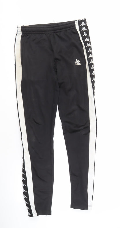 Kappa Men's Black Track Pants M Regular Fit