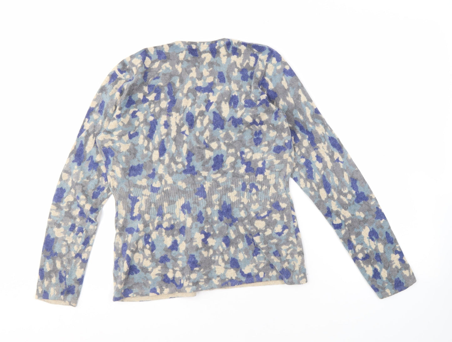 Tweeds Women's Blue Cardigan, Size M, V-Neck
