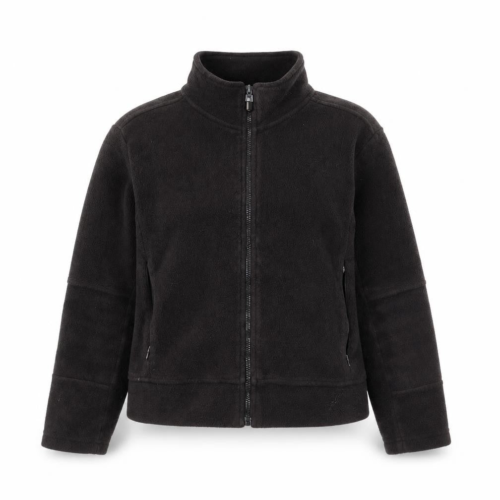 Front view of TOG24 Black Fleece Jacket unisex large