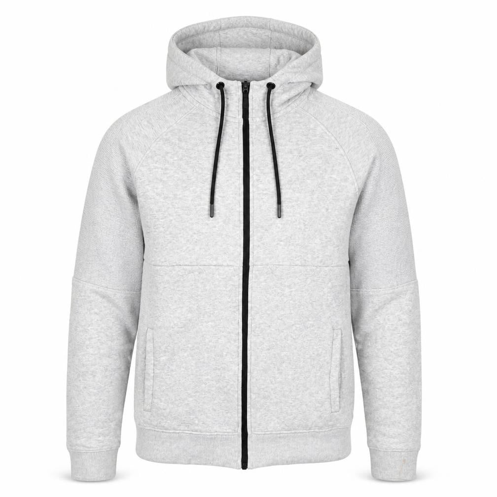 Mens UK Size S U.S. Athletic Grey Full Zip Hoodie