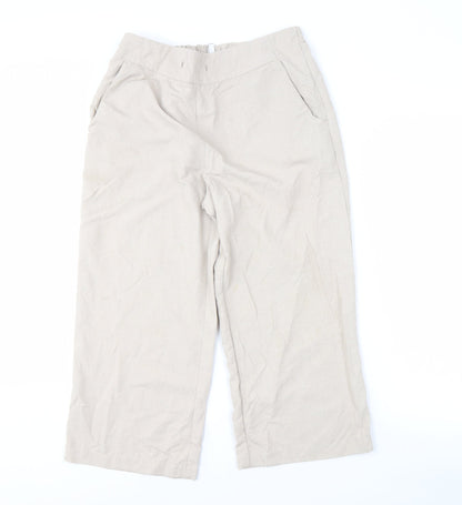 Rohan Women's Beige Trousers Size 12 Polyamide