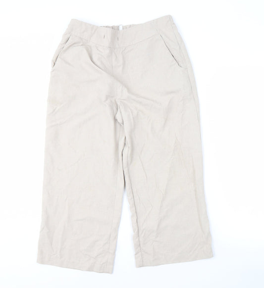 Rohan Women's Beige Trousers Size 12 Polyamide