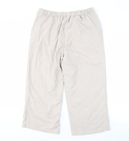 Rohan Women's Beige Trousers Size 12 Polyamide