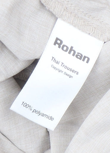 Rohan Women's Beige Trousers Size 12 Polyamide