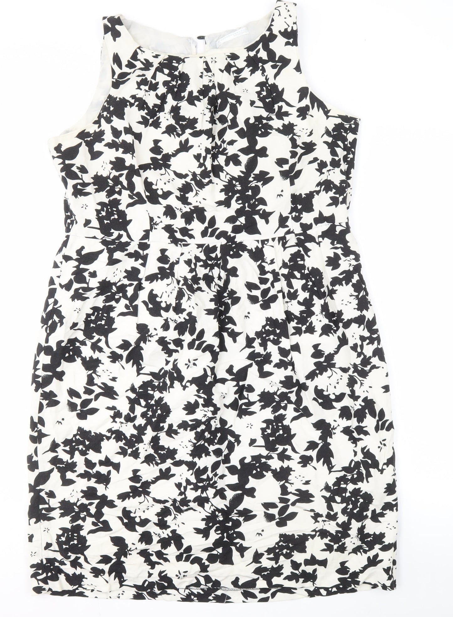 Amaranté Women's Black & White Floral Sheath Dress Size 8
