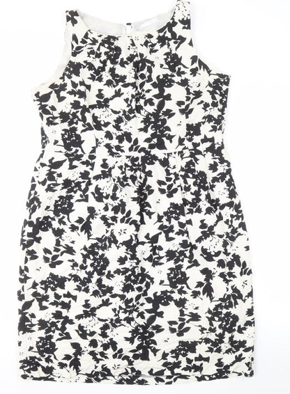 Amaranté Women's Black & White Floral Sheath Dress Size 8