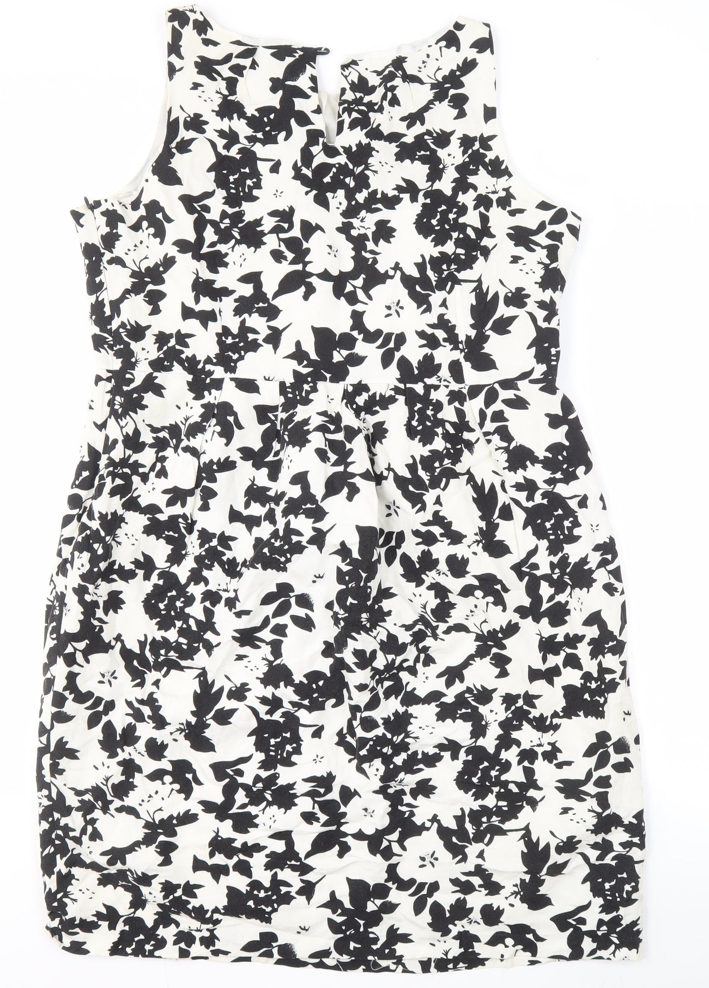 Amaranté Women's Black & White Floral Sheath Dress Size 8