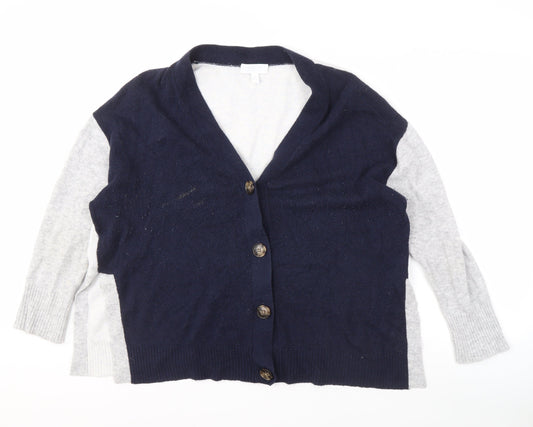 Womens UK Size L The White Company Multicoloured Cardigan Jumper
