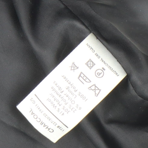 Berkertex Women's Grey Wool Overcoat Size 14 Classic Style