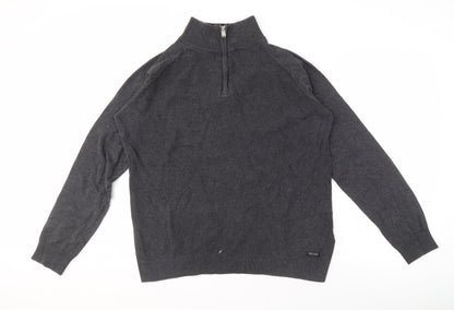 Threadbare Men's Grey Pullover Jumper L - Casual Style