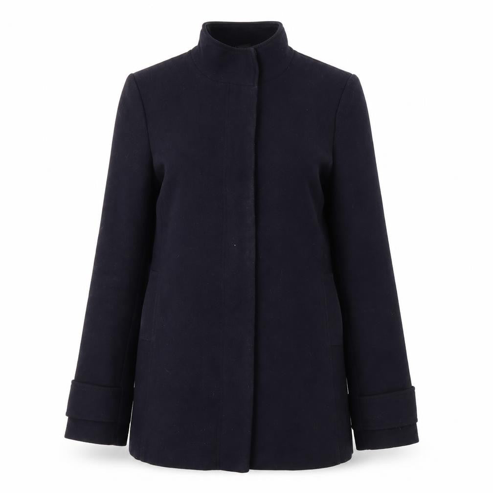 Womens UK Size 10 Laura Ashley Black Overcoat
