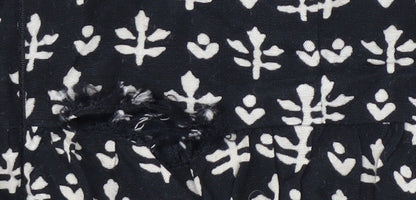 French Connection Women's Black A-Line Floral Dress