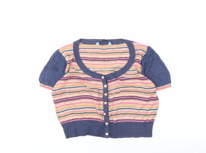 Womens UK Size 14 Red Herring Multicoloured Cardigan Jumper