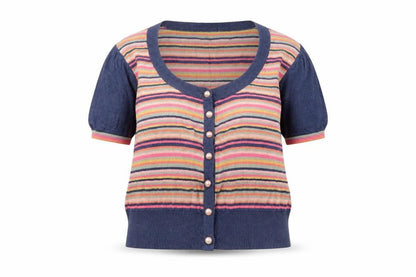 Womens UK Size 14 Red Herring Multicoloured Cardigan Jumper