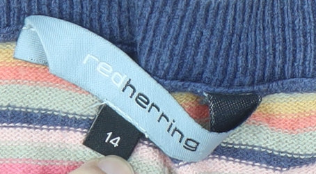 Womens UK Size 14 Red Herring Multicoloured Cardigan Jumper