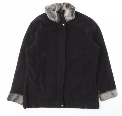 Womens UK Size 12 Cotton Traders Black Basic Jacket
