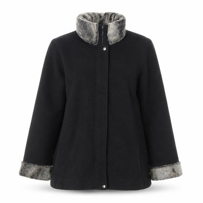Womens UK Size 12 Cotton Traders Black Basic Jacket