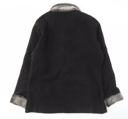 Womens UK Size 12 Cotton Traders Black Basic Jacket