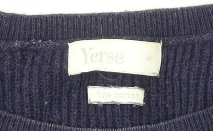 Womens UK Size M YERSE Blue Pullover Jumper