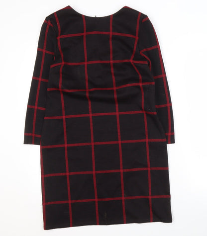 Phase Eight Women’s Black Check Sheath Dress Size 12
