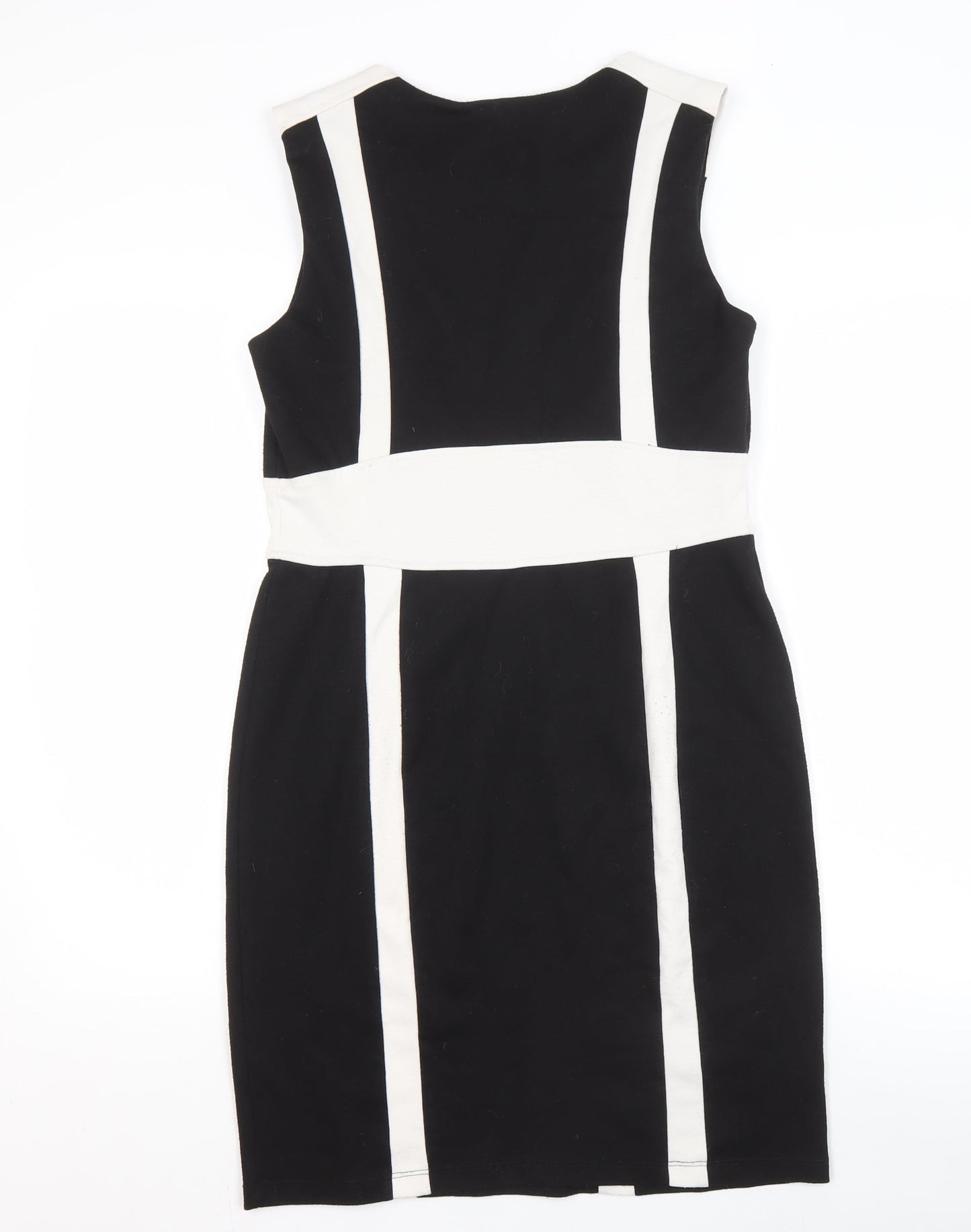 Wallis Women's Black & White Sheath Dress, Size 12