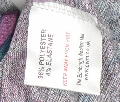 Isle Women's Grey Floral Sweatshirt Size 10-12