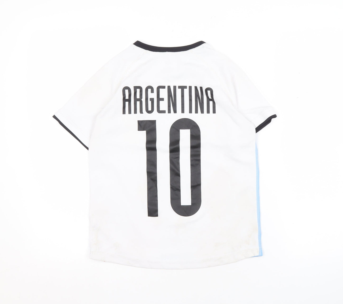 H&M Boys Blue White Football Jersey 9-10 Years