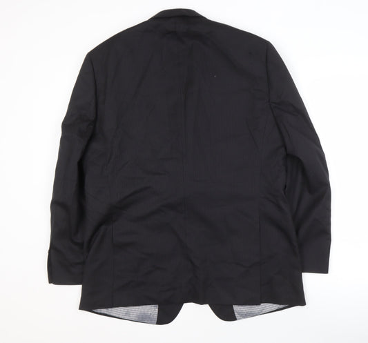 Ben Sherman Black Men's Suit Jacket, Size 42 Short, Wool