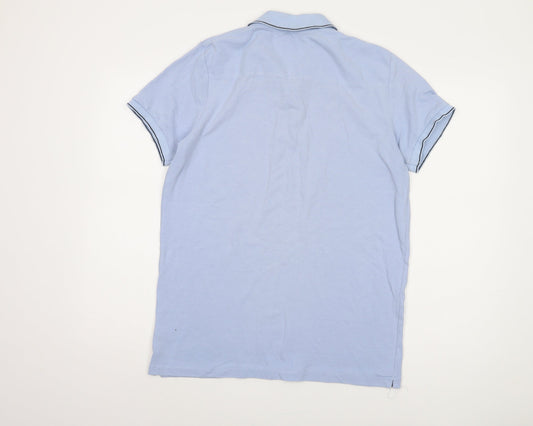 French Connection Men's Blue Polo Shirt L - Casual Wear
