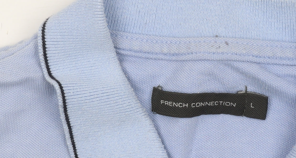 French Connection Men's Blue Polo Shirt L - Casual Wear