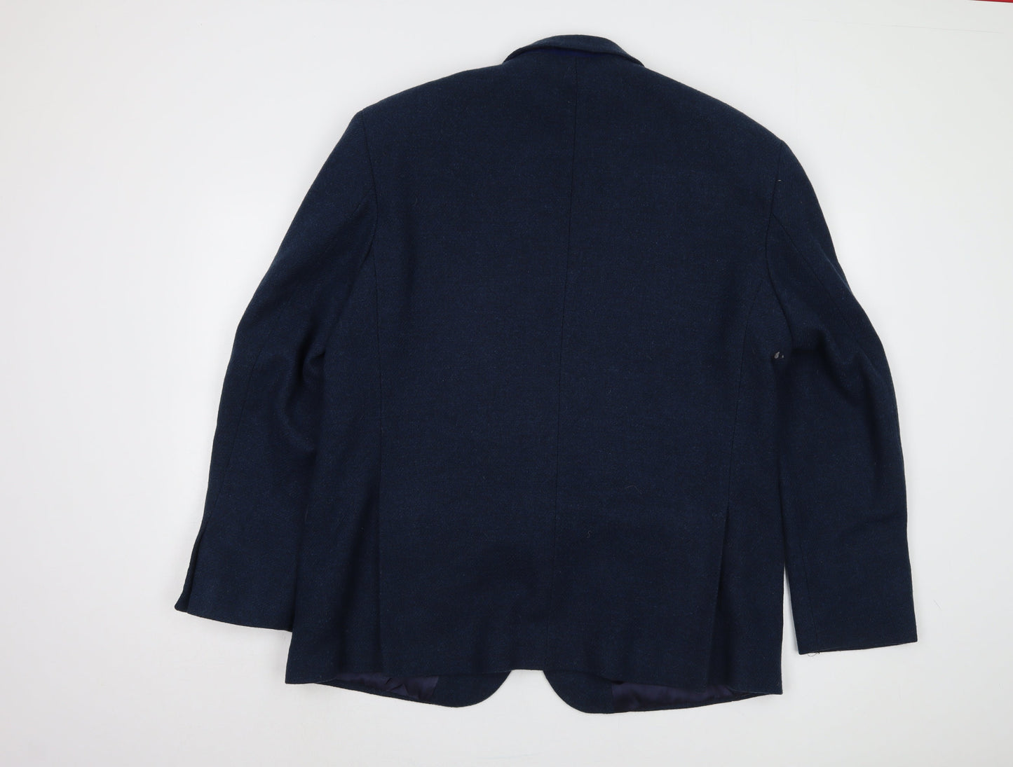 Pullman Men's Blue Blazer - Size 44, Wool Blend