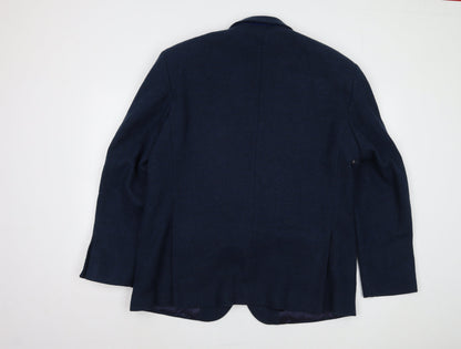 Pullman Men's Blue Blazer - Size 44, Wool Blend