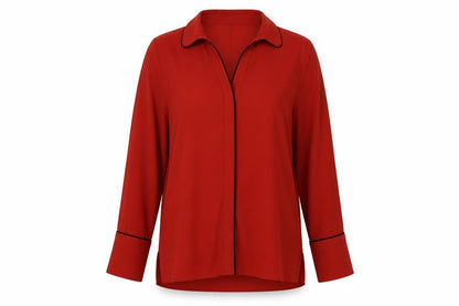 Womens UK Size 14 Marks and Spencer Red Basic Blouse