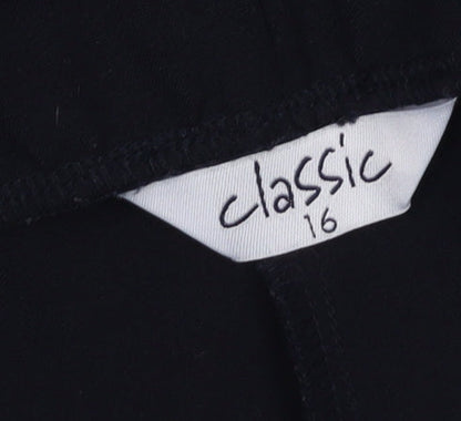 Classic Women's Black Classic Trousers Size 16
