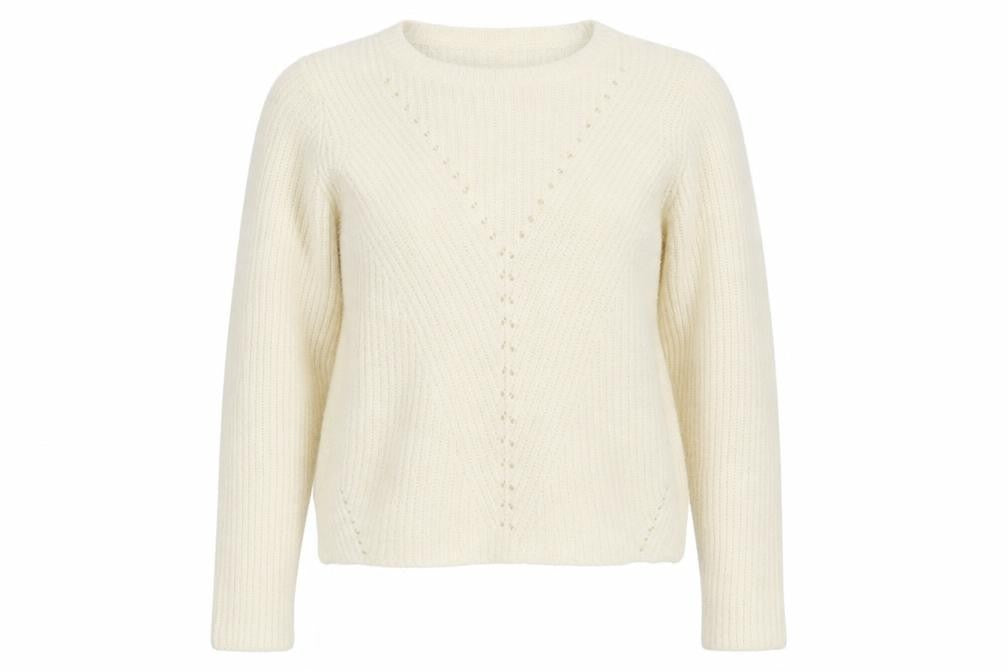 Womens UK Size S Bershka Ivory Pullover Jumper
