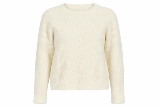 Womens UK Size S Bershka Ivory Pullover Jumper