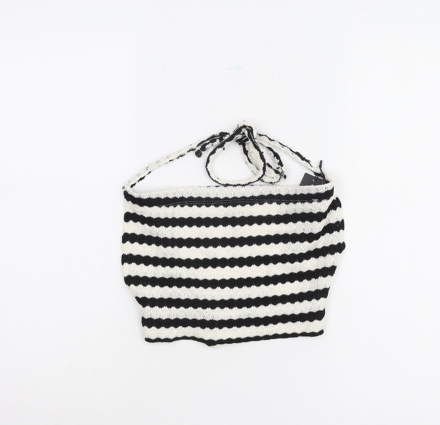 PrettyLittleThing Women's Halter Striped Cropped Camisole Size 8