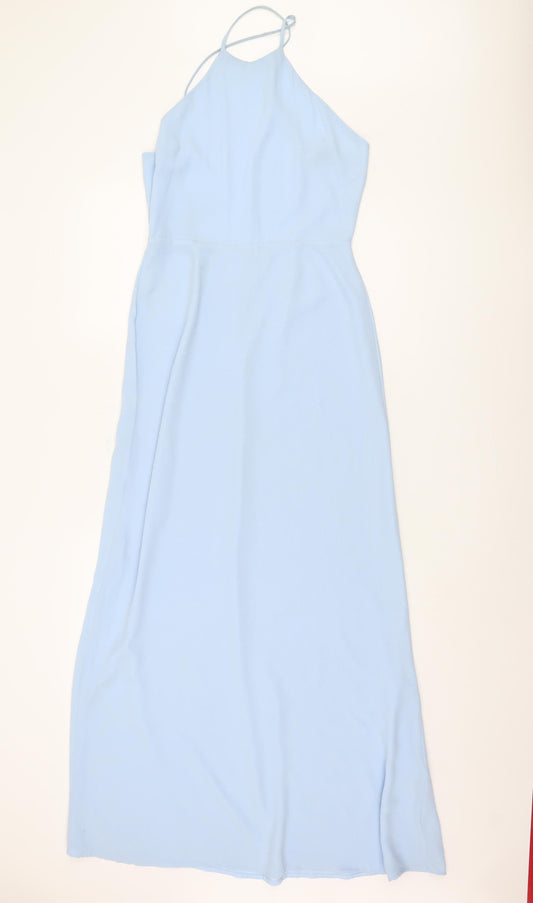 Forever 21 Women's Blue Halter Slip Dress S