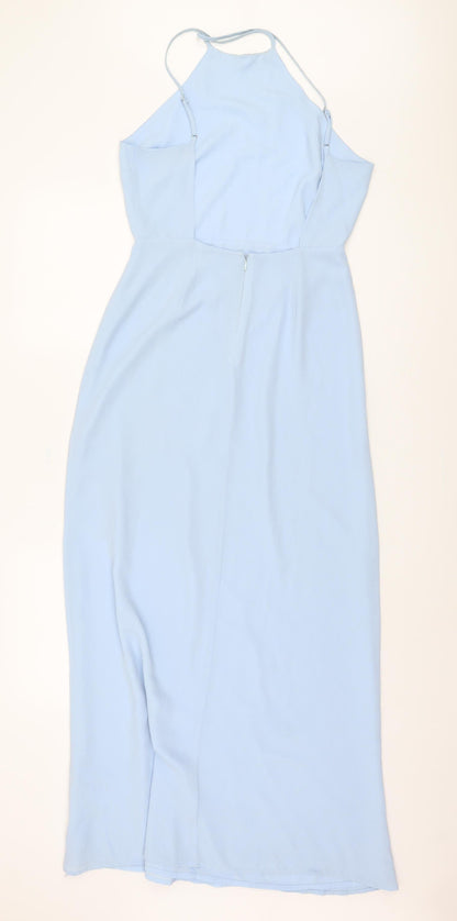 Forever 21 Women's Blue Halter Slip Dress S