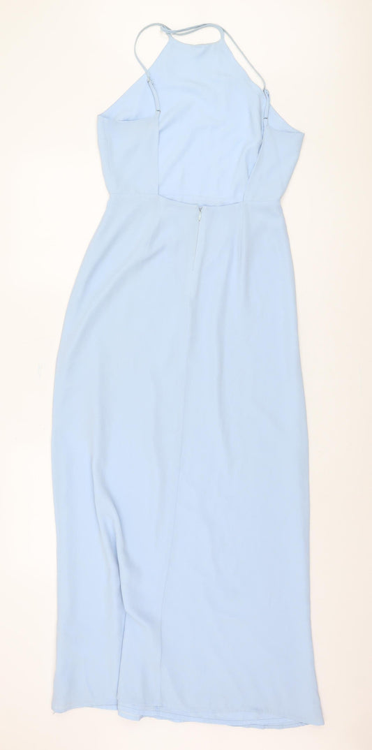 Forever 21 Women's Blue Halter Slip Dress S