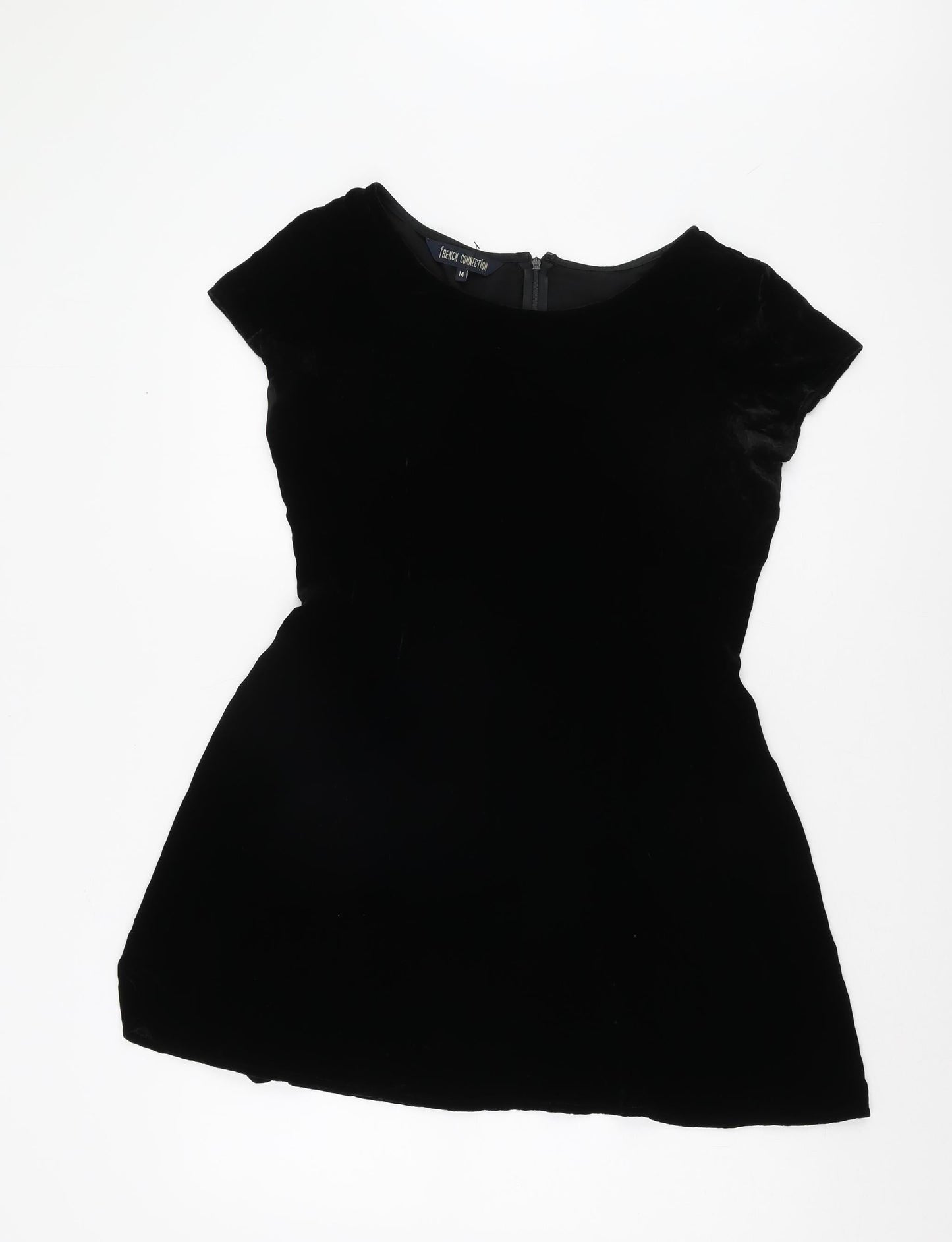 French Connection Black Dress M Women's Short Sleeve