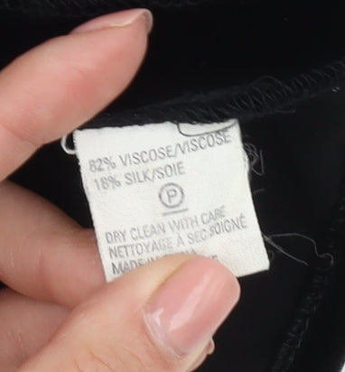 French Connection Black Dress M Women's Short Sleeve