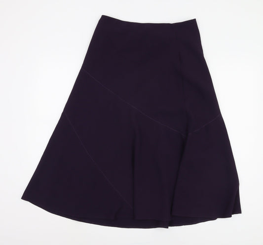 Marks and Spencer Purple Midi Skirt Size 10
