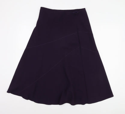 Marks and Spencer Purple Midi Skirt Size 10