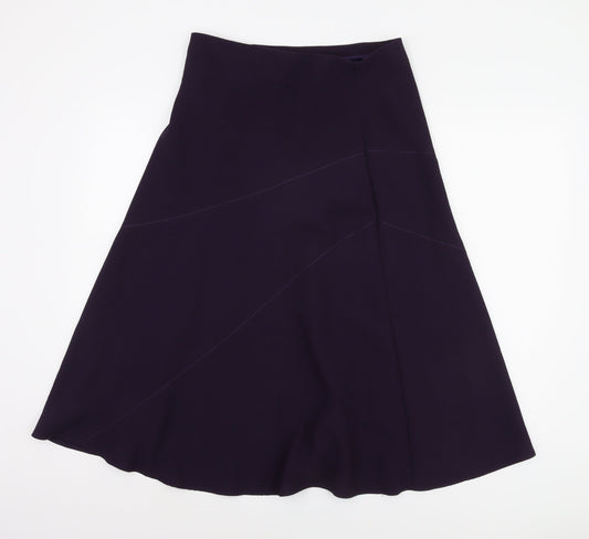 Marks and Spencer Purple Midi Skirt Size 10