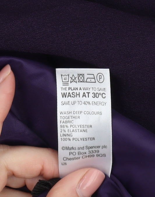 Marks and Spencer Purple Midi Skirt Size 10