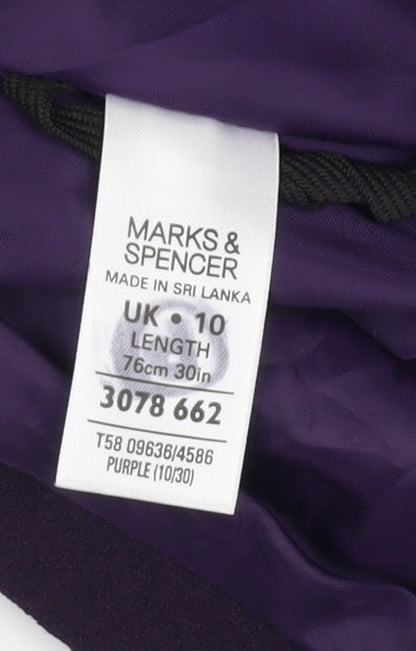 Marks and Spencer Purple Midi Skirt Size 10