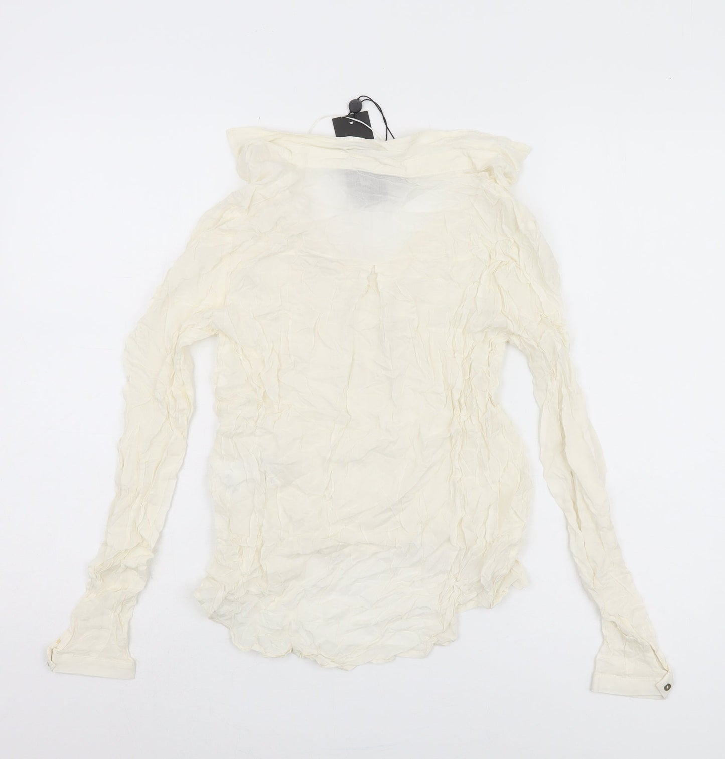 Womens UK Size XS Bik Bok Ivory Basic Blouse
