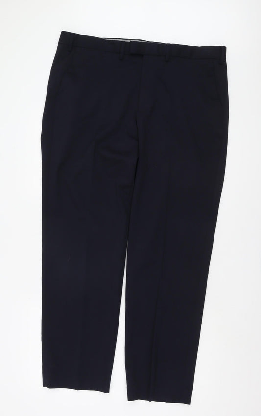 Marks and Spencer Men's Blue Dress Pants 40/31 Regular